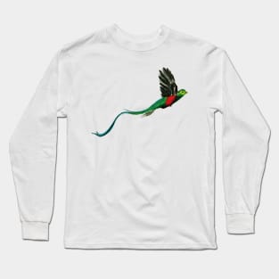 Costa Rica Quetzal Watercolor Long Sleeve T-Shirt